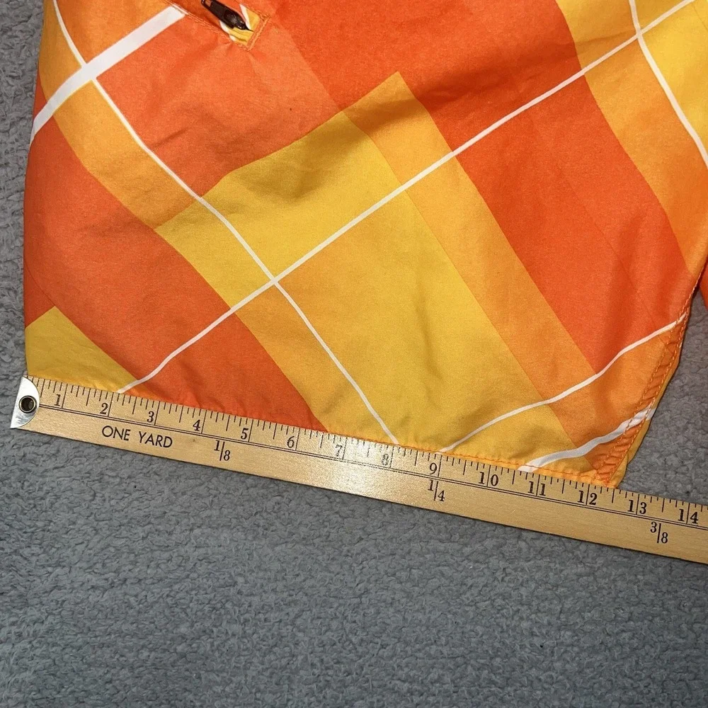 Body Glove Board Shorts Mens 34 Orange Surf Swim Trunks Bathing Bottom Spell Out